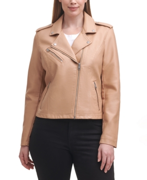 Levi's Trendy Plus Size Faux-Leather Moto Jacket