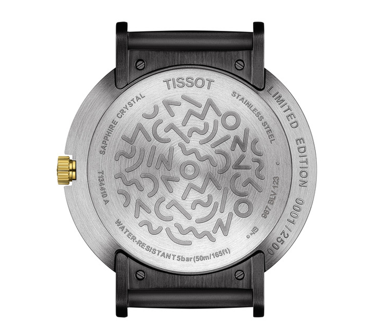 Tissot Men's Swiss Heritage Memphis Interchangeable Black & Brown Strap Watch 41mm