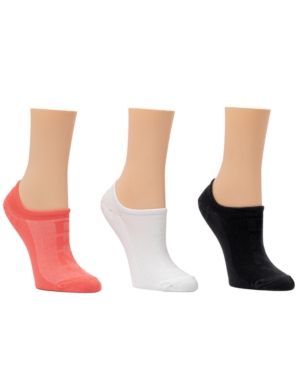 Dkny Sport Women's 3-Pk Microfiber Mesh Logo Liner Socks