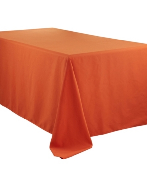 Saro Lifestyle Everyday Design Solid Color Tablecloth, 156" X 90" In Bright Orange