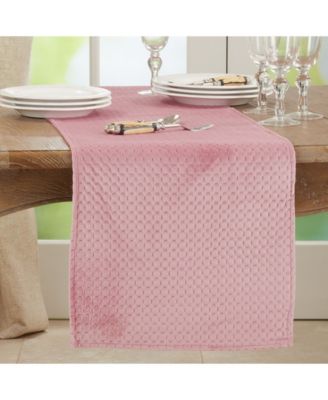Long Table Runner with Pinsonic Velvet Design, 72" x 16"