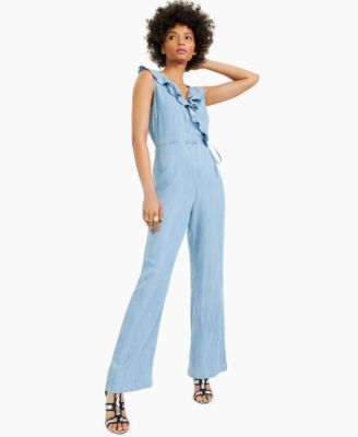GUESS - Ruffle Surplice Jumpsuit