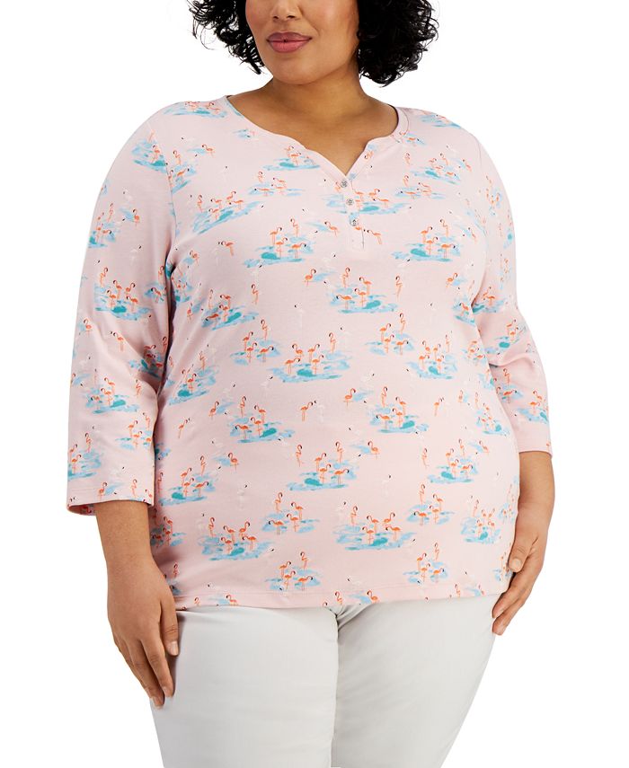 Macy s karen scott plus size hot sale tops