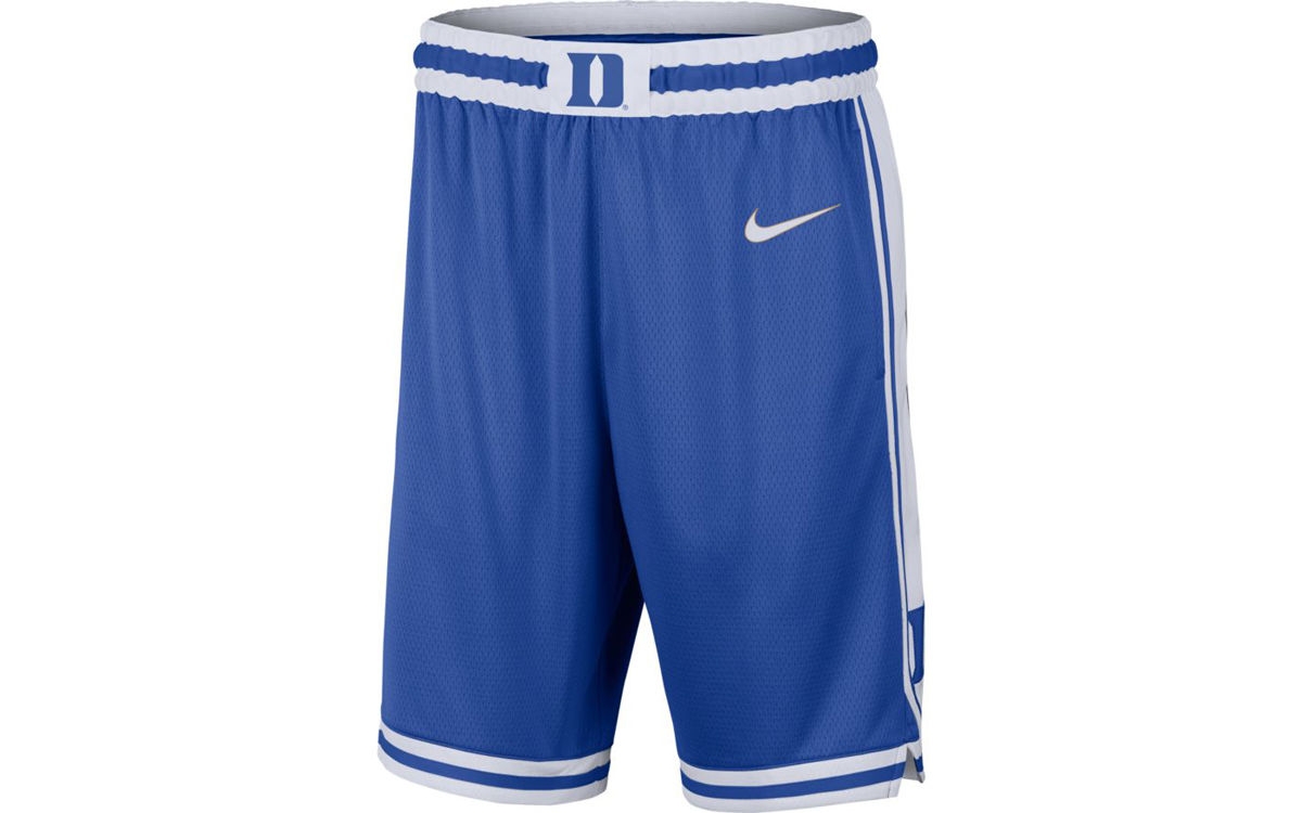 Shop Nike Duke Blue Devils Men's Limited Basketball Road Shorts In Royalblue,white