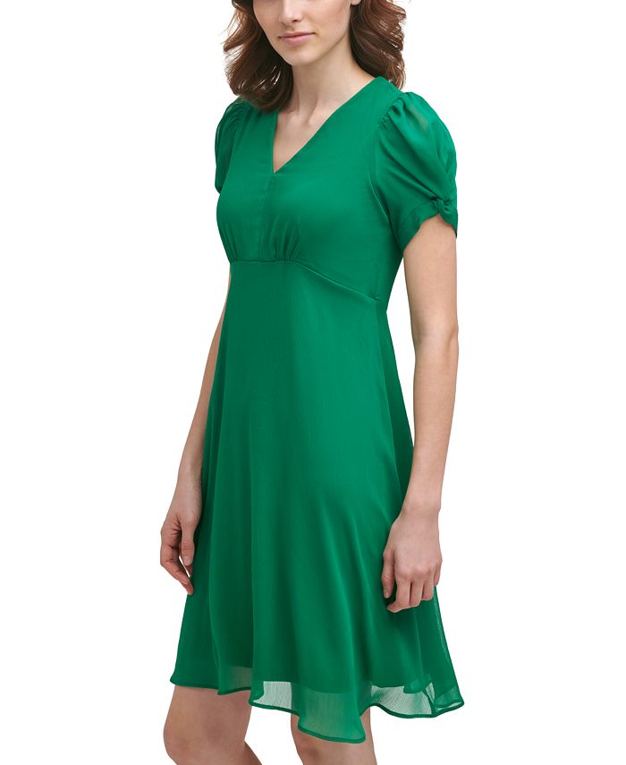 Calvin Klein Petite EmpireWaist VNeck Dress Macy's
