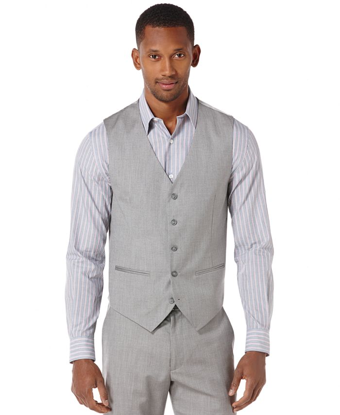 Perry ellis discount natural linen vest