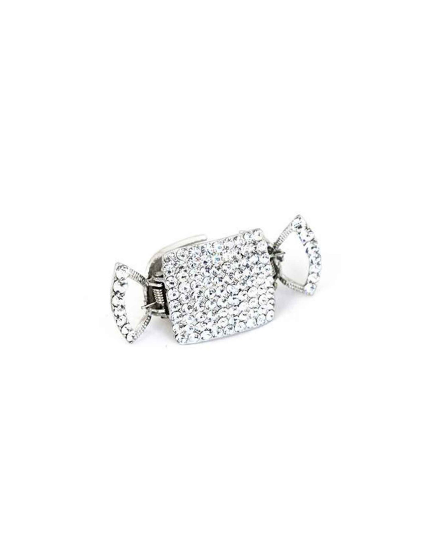 Женская заколка Soho Style Mini Jeweled Hair Claw, цвет: Прозрачный — фото 1