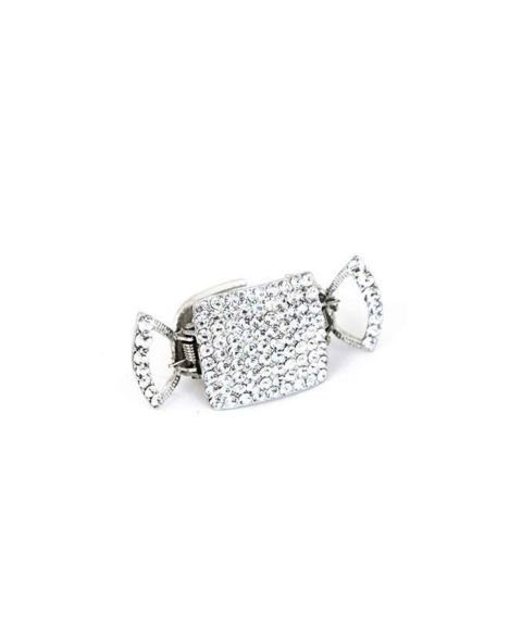 Женская заколка Soho Style Mini Jeweled Hair Claw, цвет: Прозрачный