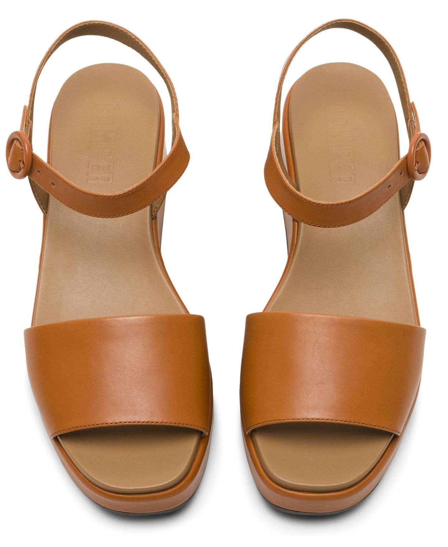 Женские сандалии Camper Misia Leather, цвет: Коричневый — фото 3