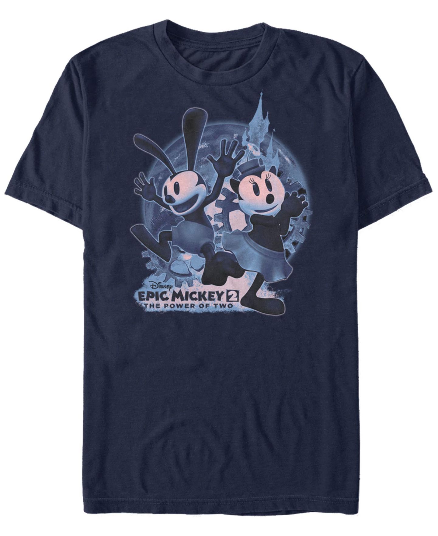 Мужская футболка Fifth Sun Epic Mickey Oswald and Ortensia Moon Short Sleeve, цвет: Тёмно-синий — фото 1