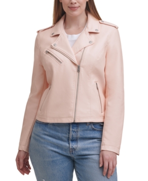 Levi's Trendy Plus Size Faux-Leather Moto Jacket