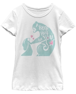 Big Girls Disney Princesses Wee Bear Hug Short Sleeve T-shirt