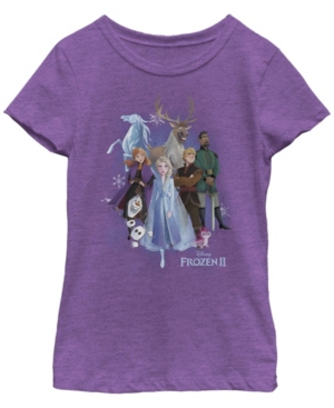 Big Girls Frozen 2 Group Cloud Short Sleeve T-shirt
