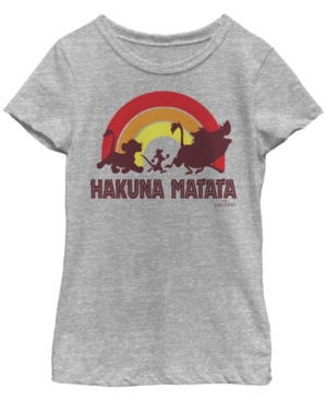 Big Girls Lion King Hakuna Rainbow Short Sleeve T-shirt