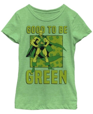 Big Girls Justice League Green Martian Short Sleeve T-shirt