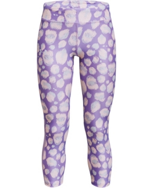 Under Armour Big Girls HeatGear Armour Printed Ankle Crop Legging