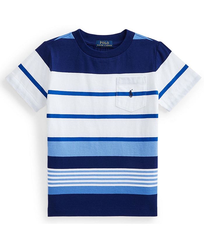 Polo Ralph Lauren Toddler Boys Striped Jersey Pocket T-shirt - Macy's