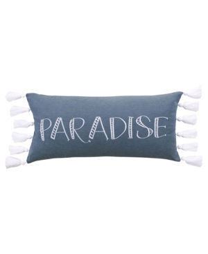 Levtex Truro Paradise Decorative Pillow, 12" X 24" In Blue