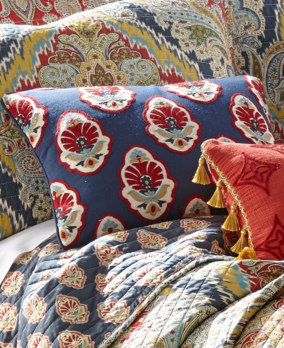 Levtex Moreno Embroidered Pillow,