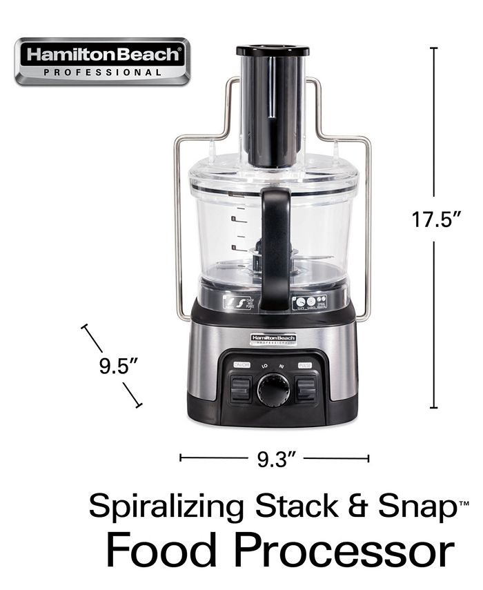 Hamilton Beach Professional Spiralizing Stack & Snap Food Processor