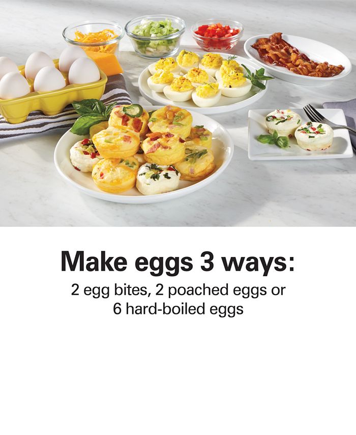 Hamilton Beach Egg Bites Maker with HardBoiled Egg Insert Macy's