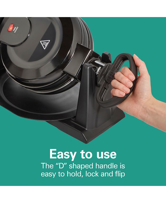 Hamilton Beach Nonstick Rotating Double Belgian Waffle Maker Macy's