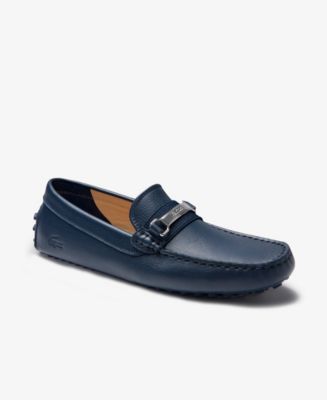 Lacoste Men\'s Ansted Driving Loafers Black Leather 11.5 Flats shoes Lacoste Ansted 318 1 U Driving Style Loafer - Black/Black  main image 4