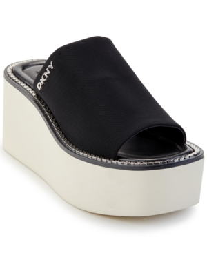 Dkny black wedge sandals new arrivals