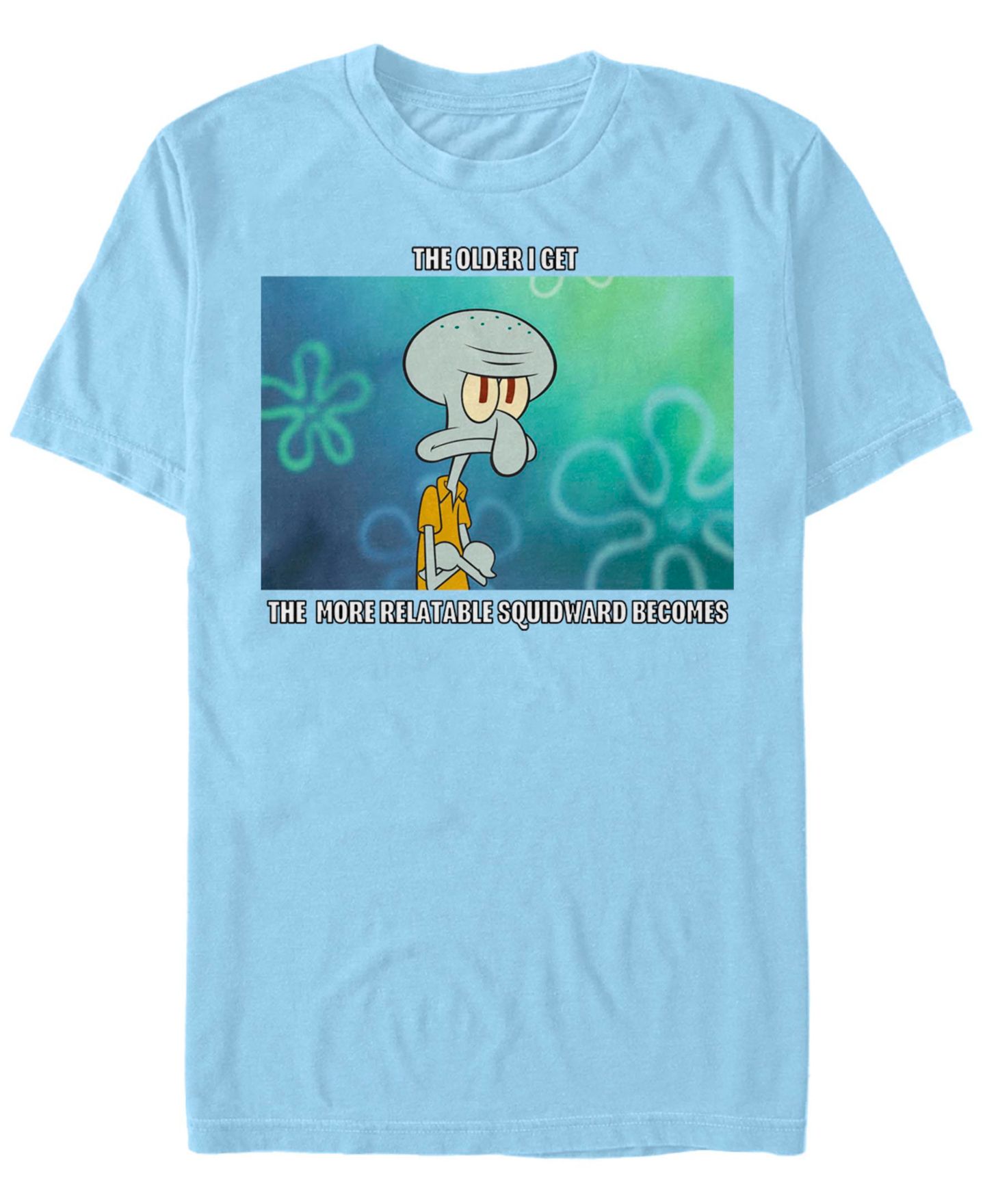 Мужская футболка Fifth Sun Relatable Squid Meme Short Sleeve Crew, цвет: Светлый синий — фото 1