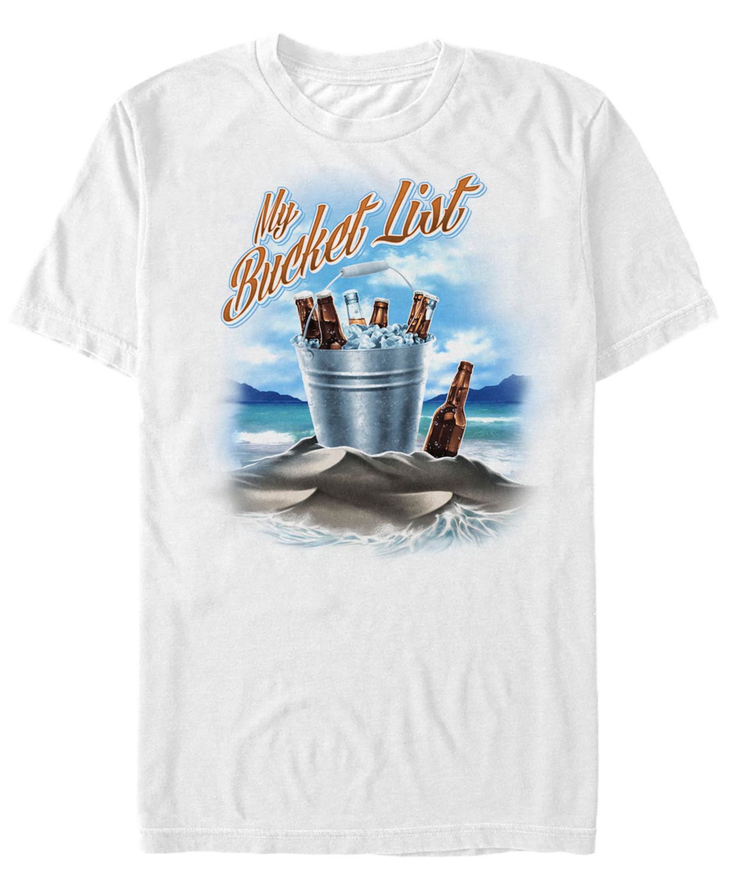 Мужская футболка Fifth Sun My Bucket List Short-Sleeve Crew, цвет: Белый — фото 3