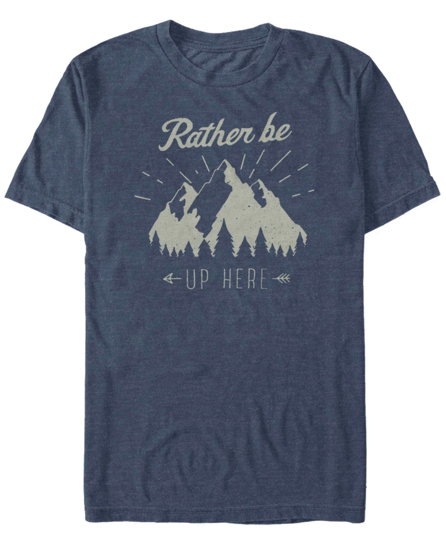 Мужская футболка Fifth Sun Rather Be Short -Sleeve Crew, цвет: Тёмно-синий меланжевый — фото 2
