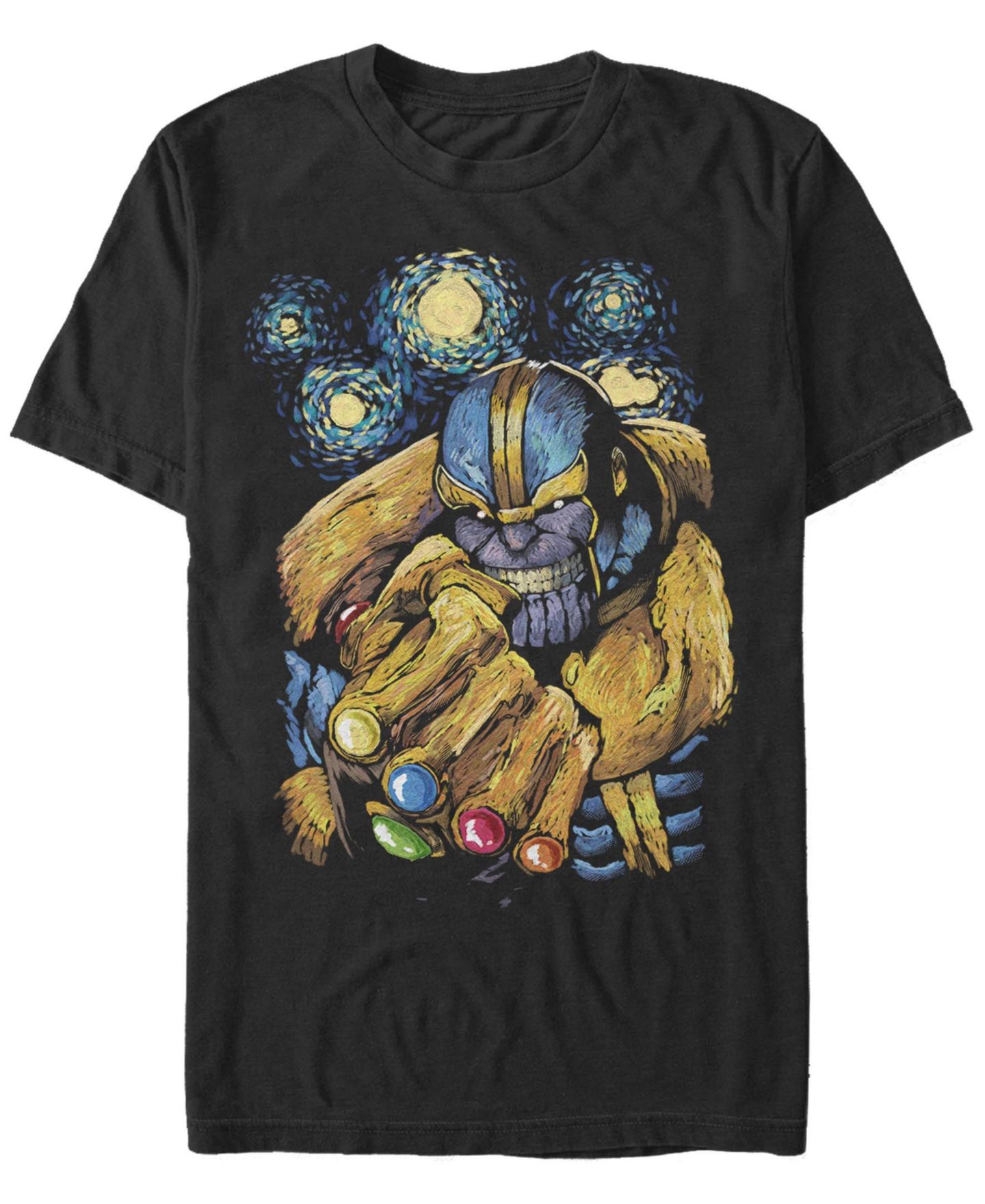 Мужская футболка Fifth Sun Thanos Night Short Sleeve Crew, цвет: Чёрный — фото 1