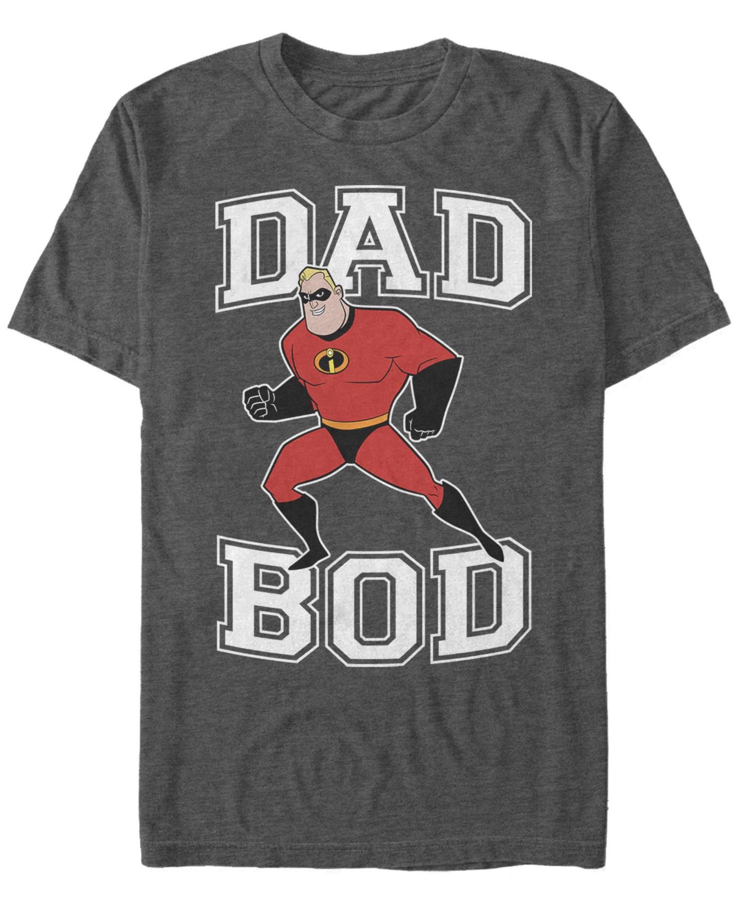 Мужская футболка Fifth Sun Dad Bod Short Sleeve Crew, цвет: Угольный меланжевый — фото 1