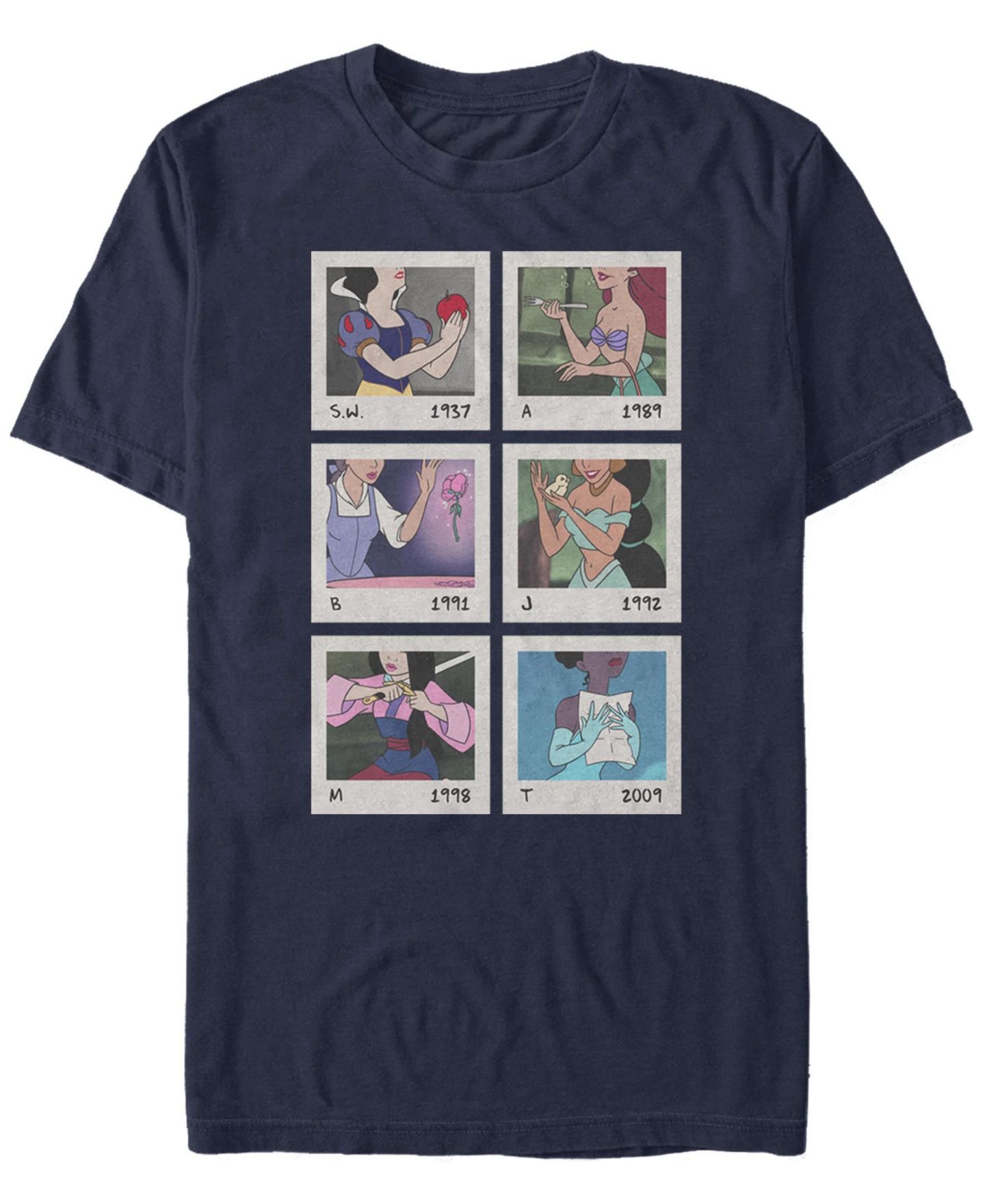 Мужская футболка Fifth Sun Princess Pics Short Sleeve Crew, цвет: Тёмно-синий — фото 1