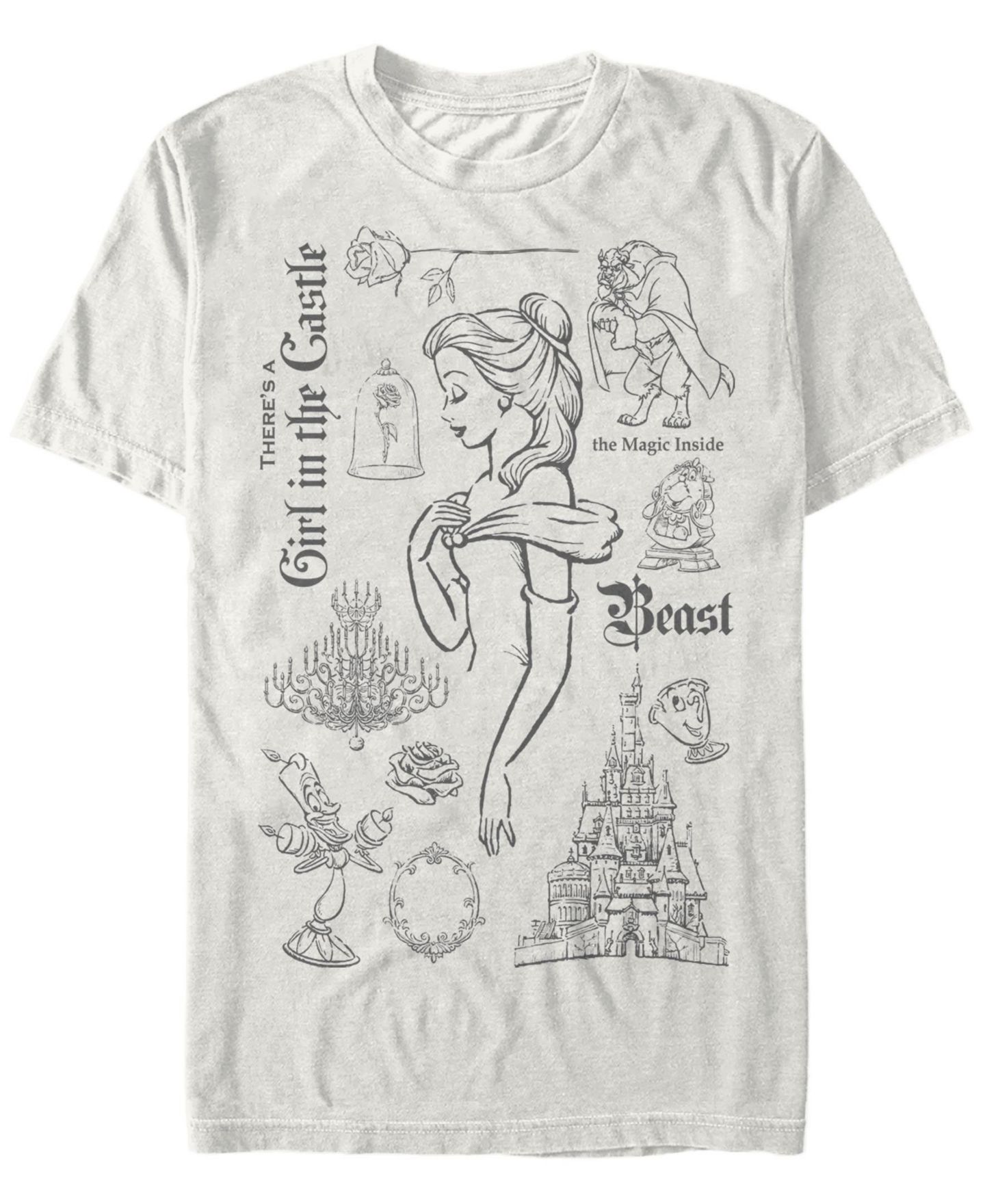 Мужская футболка Fifth Sun Beast in The Castle Short Sleeve Crew, цвет: Натуральный — фото 1
