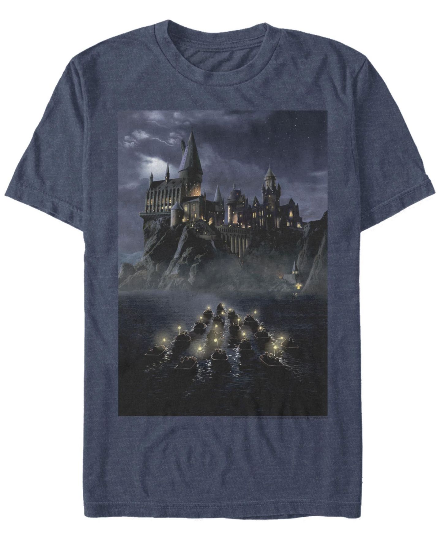 Мужская футболка Fifth Sun Castle Poster Short Sleeve Crew, цвет: Тёмно-синий меланжевый — фото 1