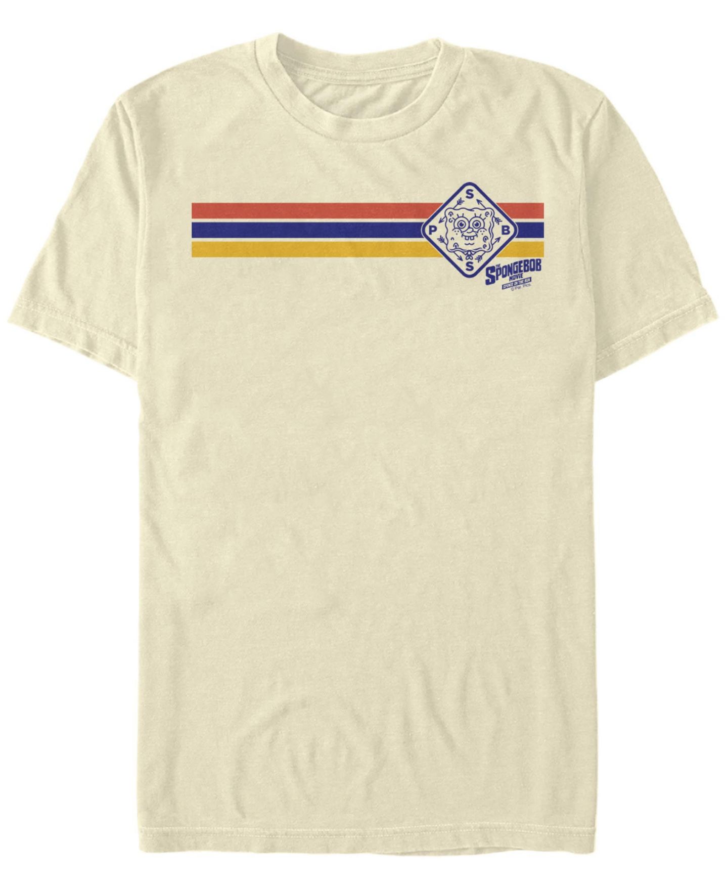Мужская футболка Fifth Sun Spongey Stripes Short Sleeve Crew, цвет: Натуральный — фото 1
