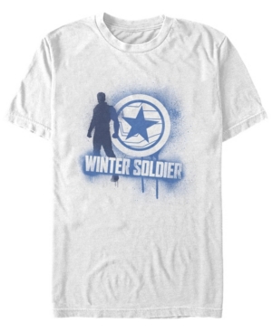 Fifth Sun Men's Winter Soldier Spray Paint Short Sleeve Crew T-shirt