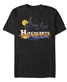 Men's Navy Hogwarts Short Sleeve Crew T-shirt