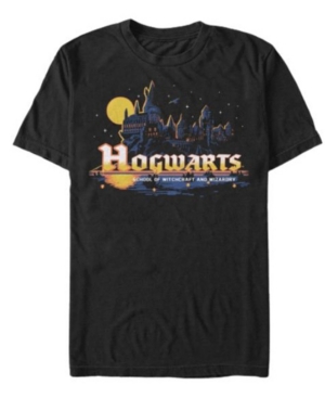 Fifth Sun Men's Navy Hogwarts Short Sleeve Crew T-shirt In Black