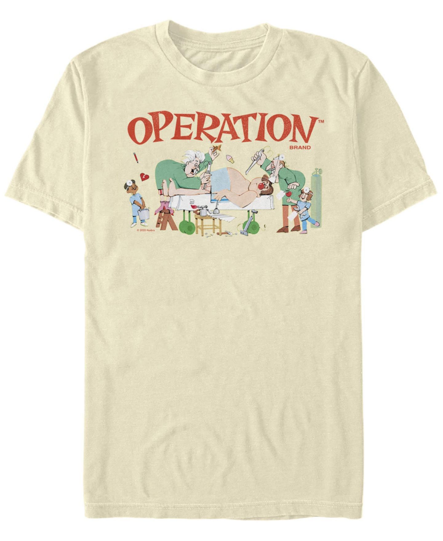 Мужская футболка Fifth Sun Surgeon Scene Short Sleeve Crew, цвет: Натуральный — фото 1