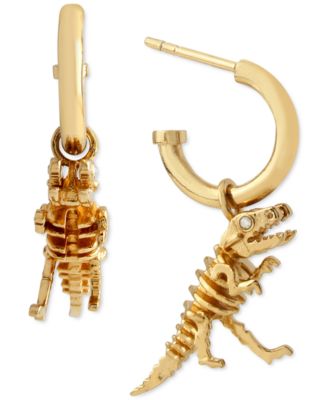 dinosaur earrings coach