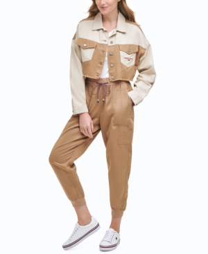Tommy Jeans Two-Tone Cropped Jacket
