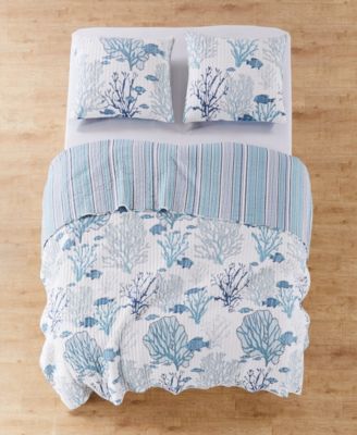 Levtex Lacey Sea 3-Pc. Quilt Set, Full/Queen