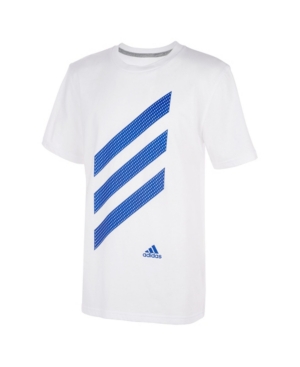 adidas Big Boys Short Sleeve Sport Stripe Tee