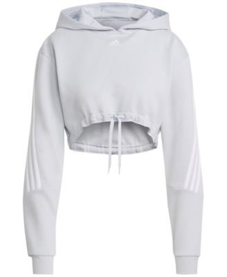 womens white adidas hoodie