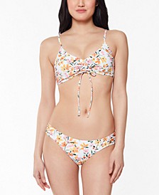 Summer Dreaming Ruched-Front Bikini Top & Bikini Bottoms