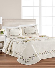 Floral Bouquet Bedspread & Sham Collection, Created for Macy's