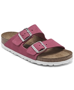 Birkenstock Women's Arizona Birko-flor Soft Footbed Sandals From Finish Line In Pink
