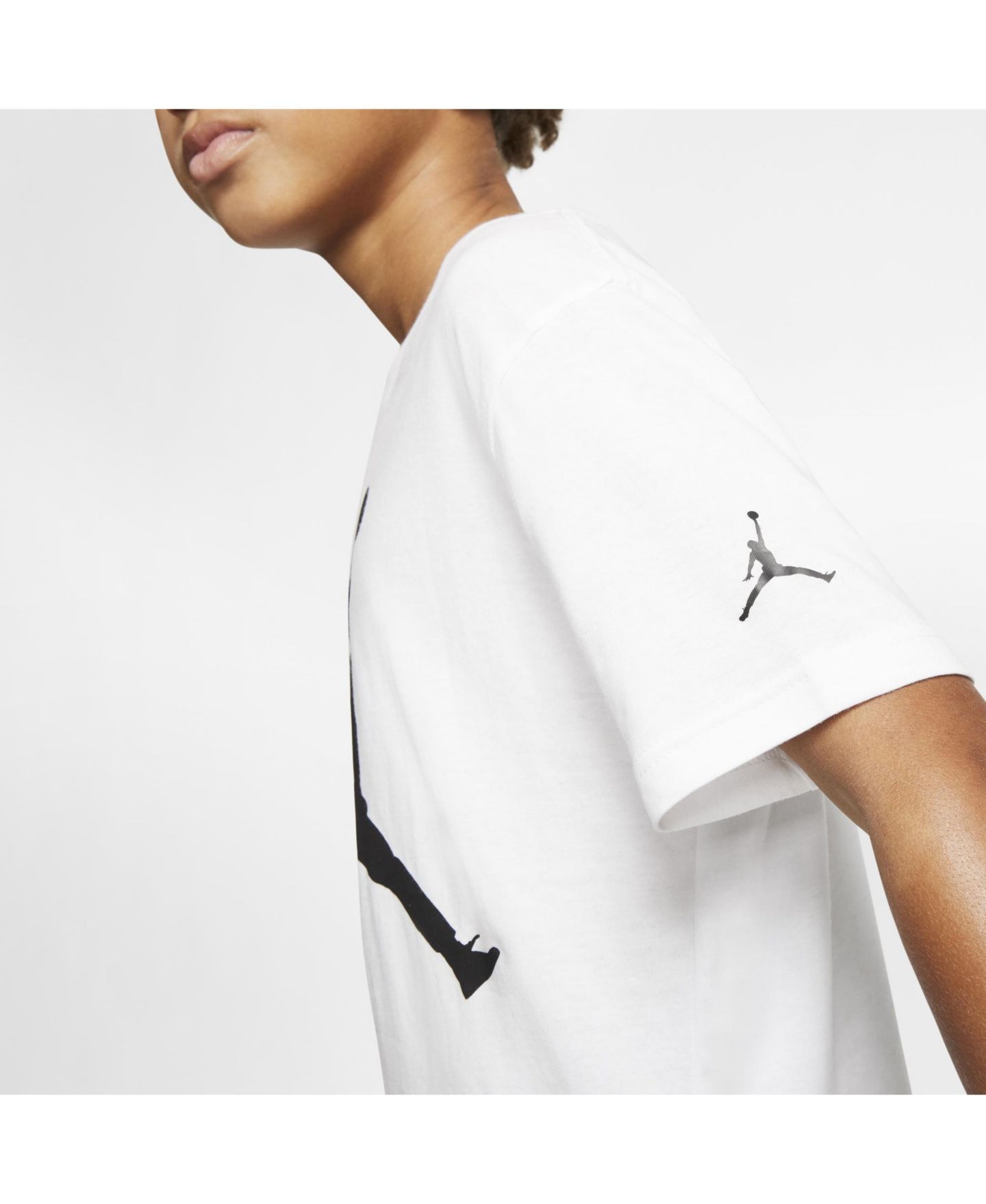 Детская футболка Jordan Jumpman Logo с принтом, цвет: Белый — фото 5